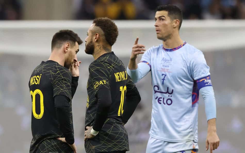 Neymar, Messi e CR7 chegam à Copa em queda de valor de mercado