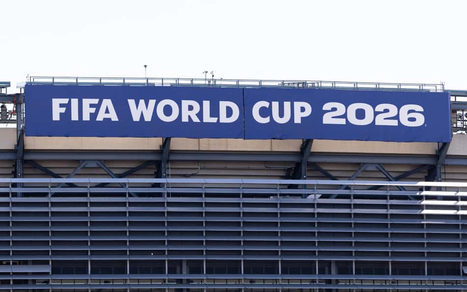Vista geral do MetLife Stadium, em Nova Jersey, em preparação para a Copa do Mundo de 2026. (Foto: Dustin Satloff/Getty Images/AFP)