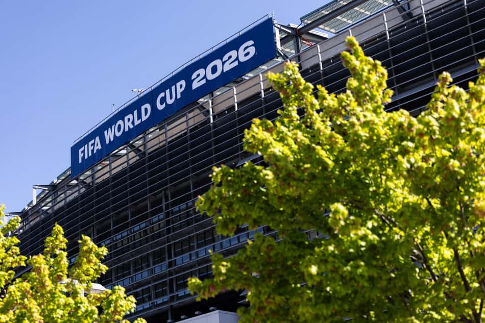 Vista geral do MetLife Stadium, em Nova Jersey, antes da Copa do Mundo de 2026. (Foto: Dustin Satloff/Getty Images/AFP)
