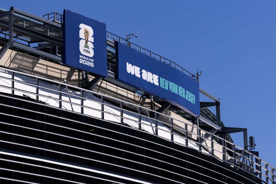 Vista do MetLife Stadium, sede da Copa de 2026, em East Rutherford, Nova Jersey. (Foto: Dustin Satloff/Getty Images/AFP)