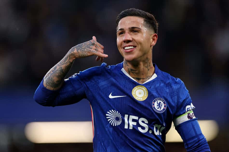 Enzo Fernández em ação pelo Chelsea