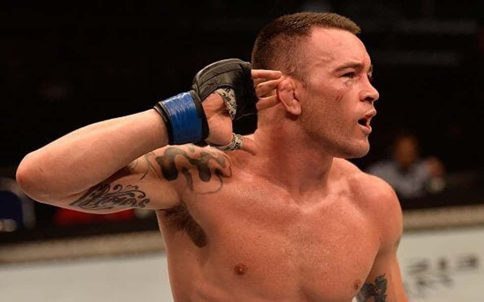 O polêmico lutador americano Colby Covington provoca a torcida
