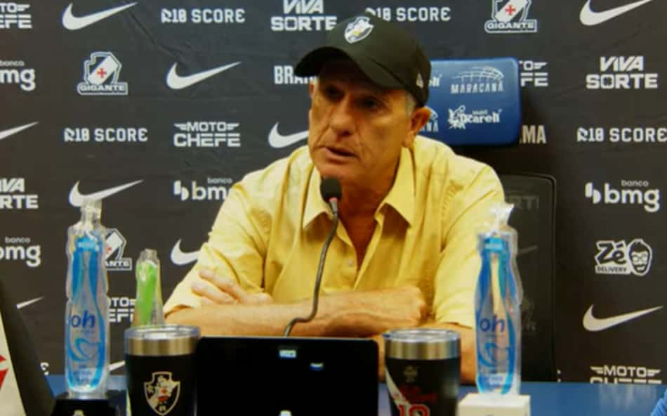 Renato Gaúcho na coletiva do Vasco (Foto: Reprodução/VascoTV)