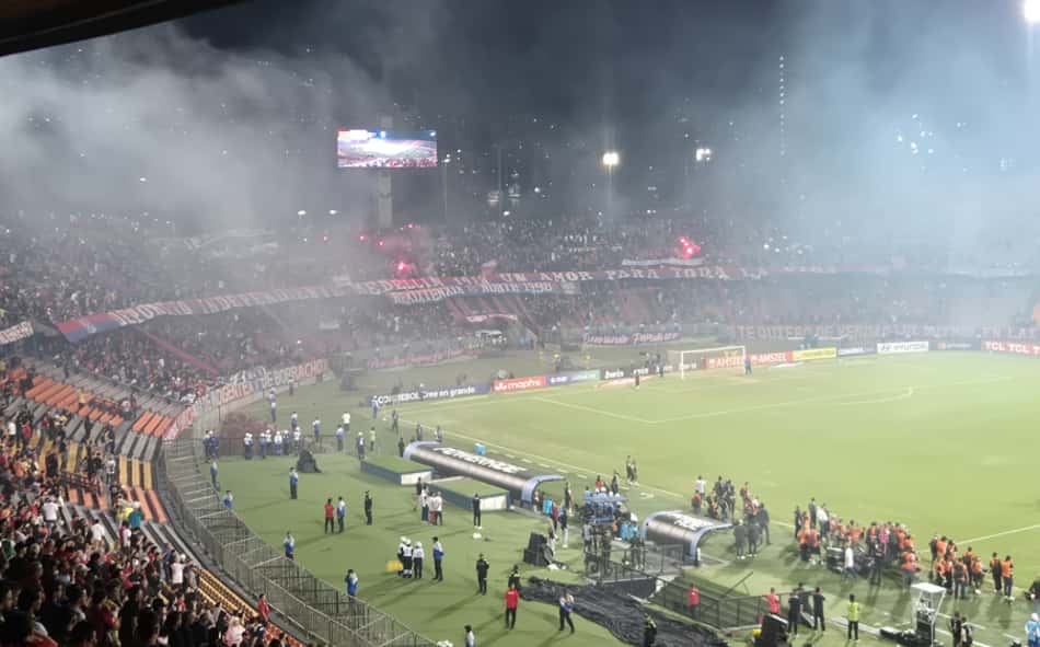 Estádio de Independiente Medellín x Flamengo (Foto: Reprodução)