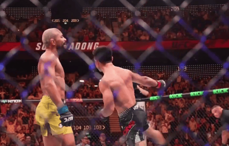 Deiveson Figueiredo é derrotado no UFC Macau (Foto: Reprodução/ UFC)