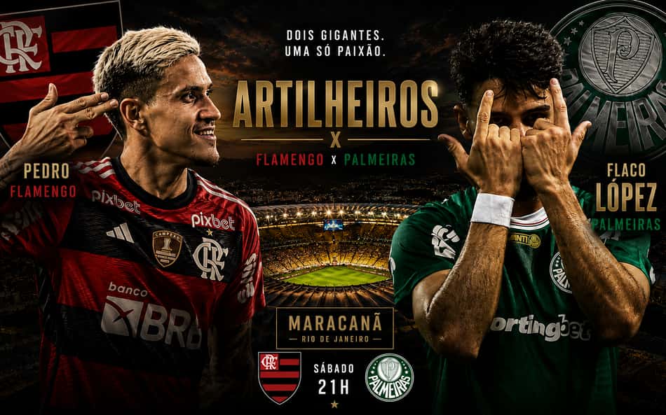 Apostas de Flamengo e Palmeiras, Pedro e Flaco podem desequilibrar duelo no Maracanã; veja números