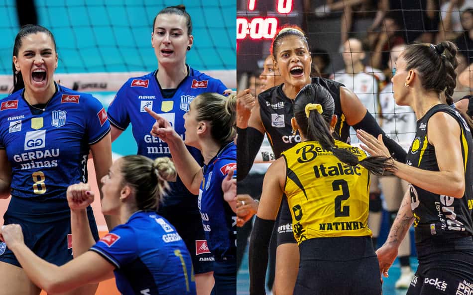 Minas e Praia Clube se enfrentam pela final da Superliga Feminina 25/26 (Fotos: Hedgard Moraes/MTC e Bruno Cunha)