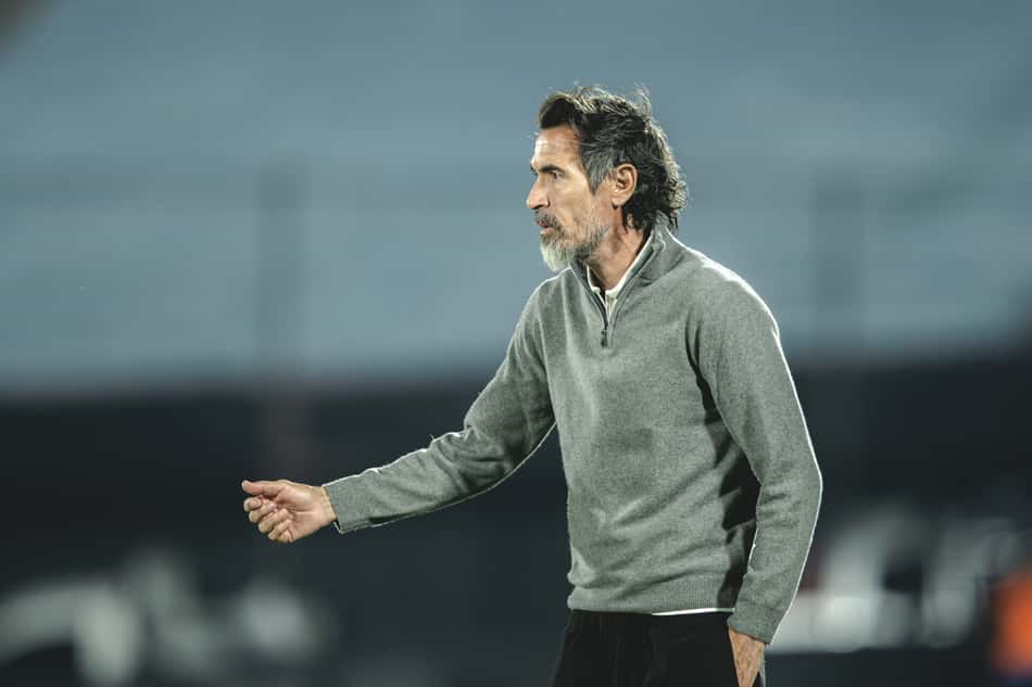 Eduardo Domínguez em Juventud x Atlético (Foto: Pedro Souza / Atlético)