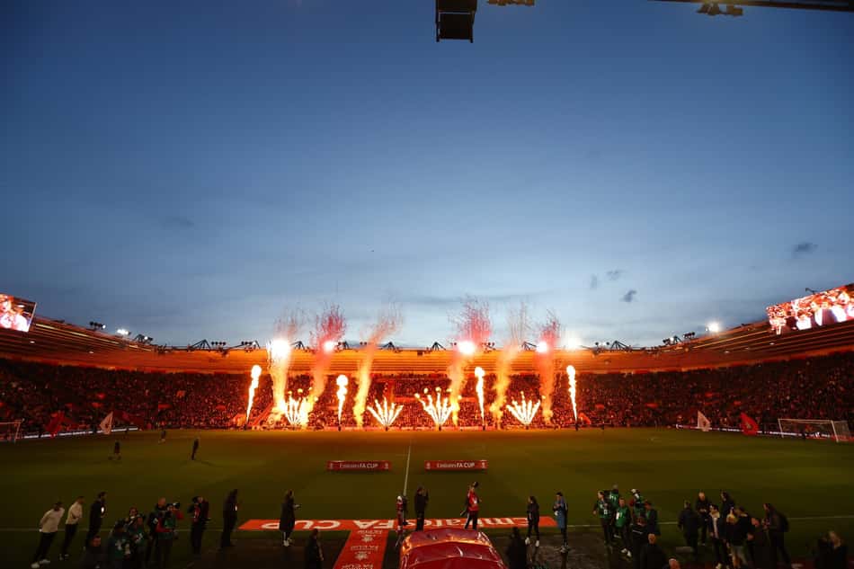 Estádio do Southampton em jogo da FA Cup