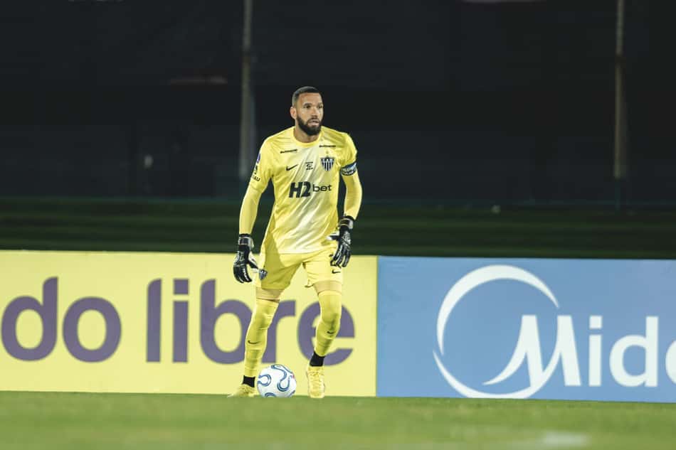 Éverson em Juventud x Atlético (Foto: Pedro Souza / Atlético)