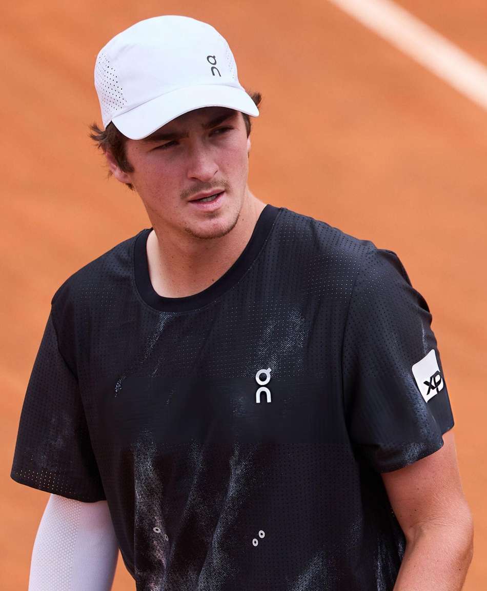 João Fonseca em treino no Masters 1000 de Roma (Foto: Emmanuele Ciancaglini/Divulgação)