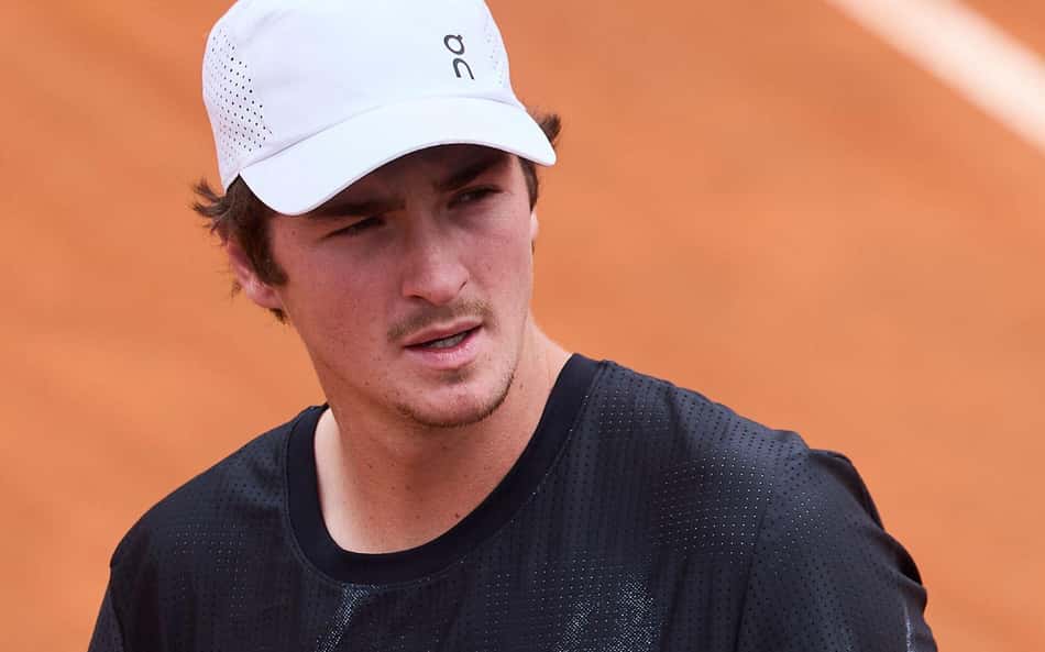 João Fonseca em treino no Masters 1000 de Roma (Foto: Emmanuele Ciancaglini/Divulgação)