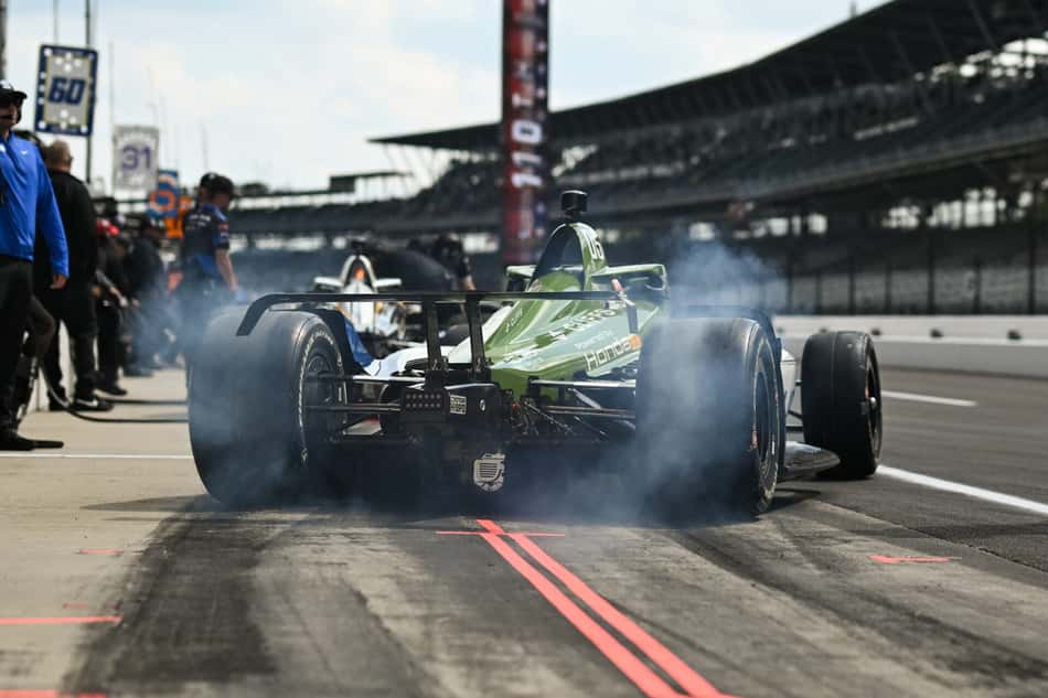 Helio Castroneves na Indianapolis 500 Practice
