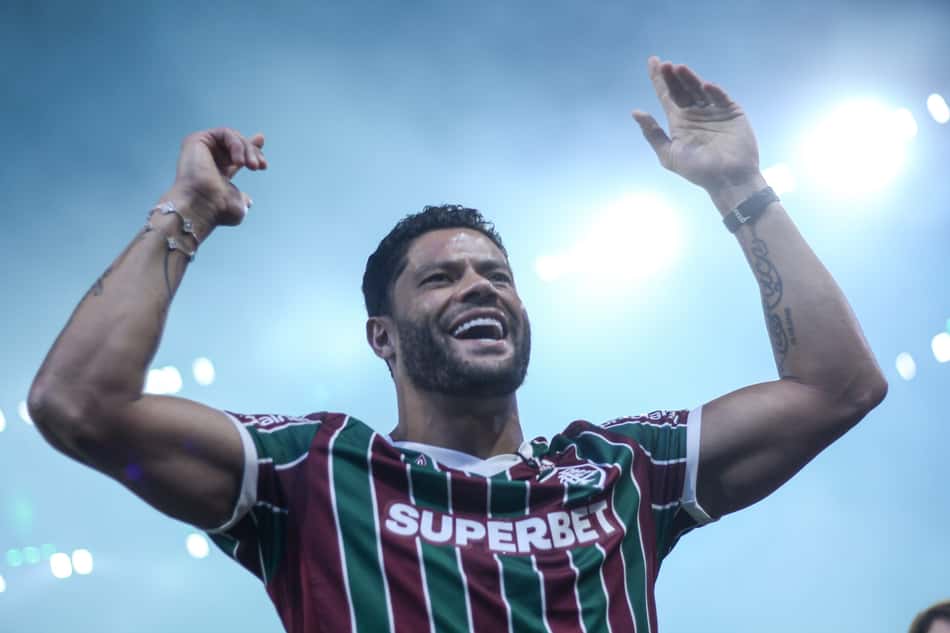Hulk na apresentação ao Fluminense no Maracanã