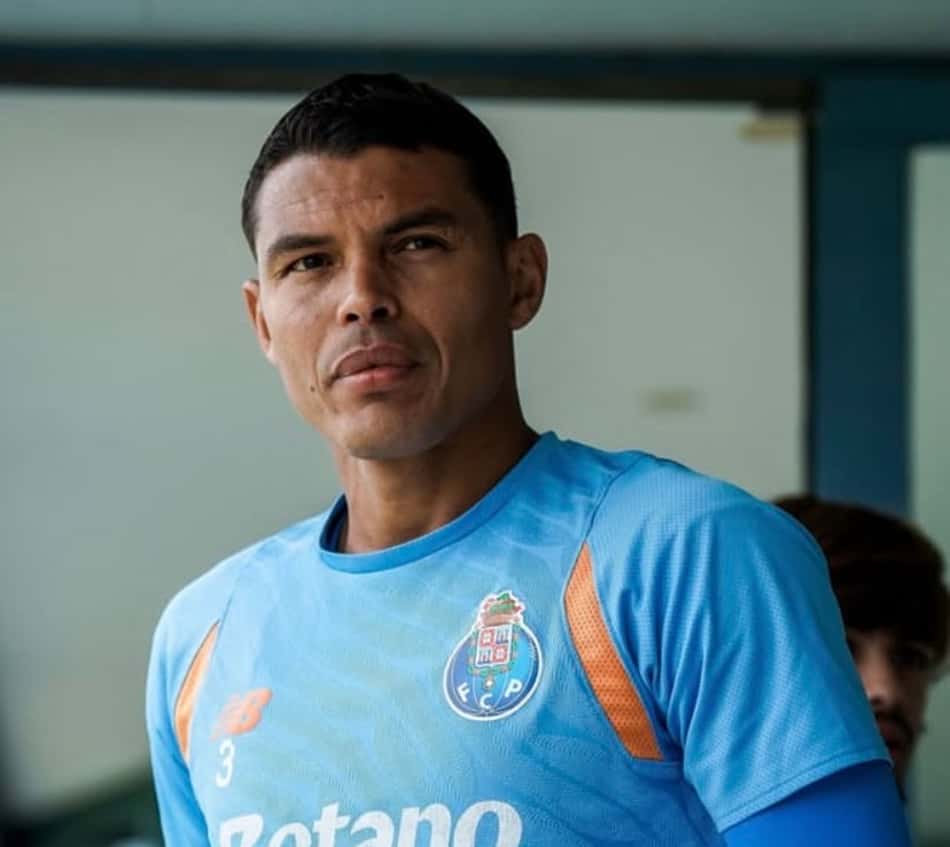 Thiago Silva em treino do Porto (Foto: Divulgação Porto)
