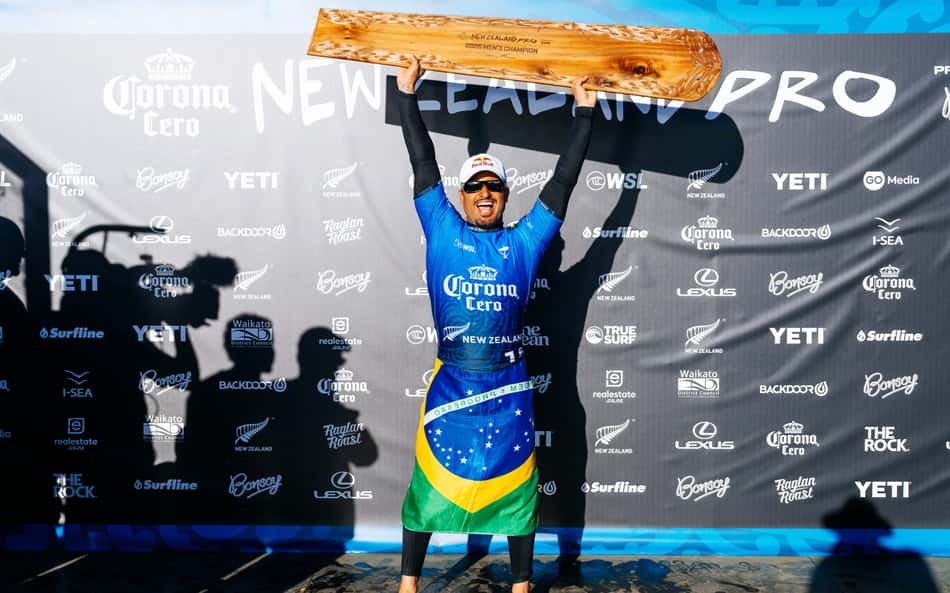 Ítalo Ferreira vence etapa da WSL na Nova Zelândia (Foto: Rambo Estrada/World Surf League)