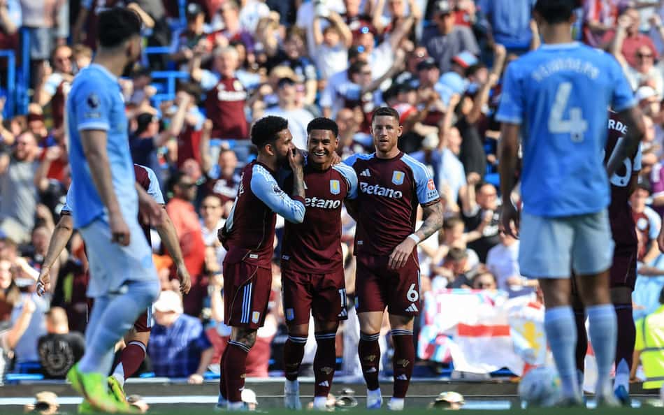 Em tarde de despedidas, Aston Villa põe água no chope e vence Manchester City