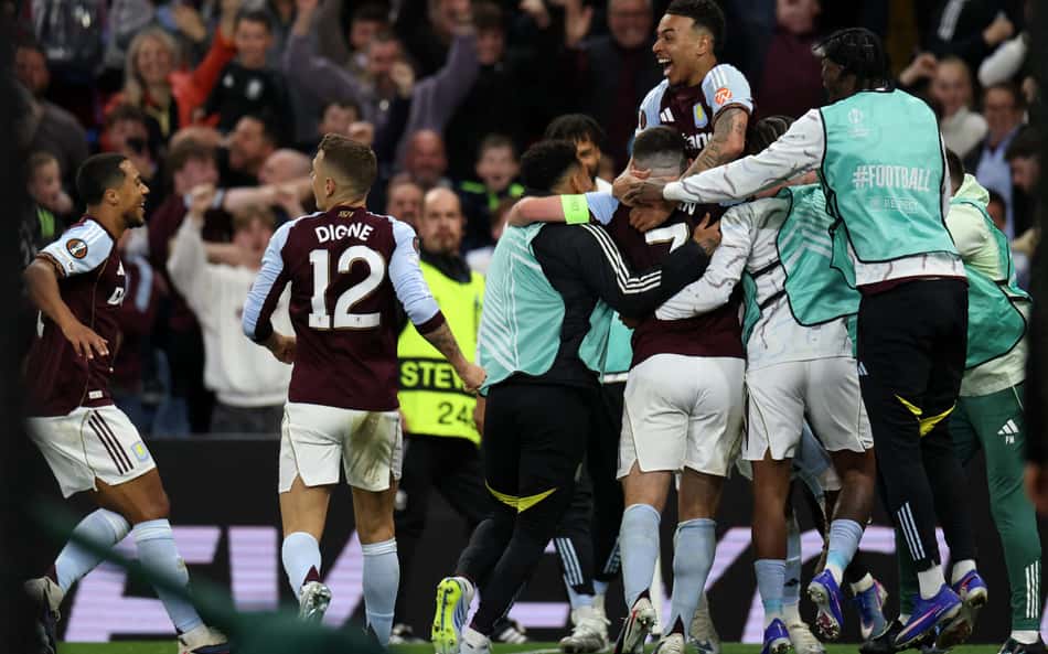 Aston Villa goleia Nottingham Forest e encara o Freiburg na final da Europa League