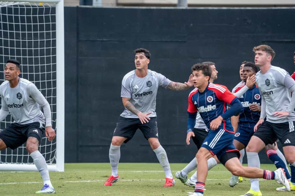 Lucas Halter durante pré-temporada com o Houston Dynamo, da MLS