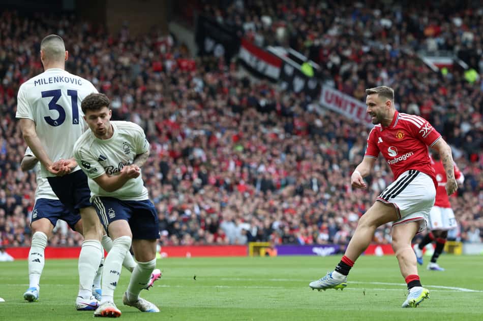 Luke Shaw Manchester United Nottingham Forest Premier League