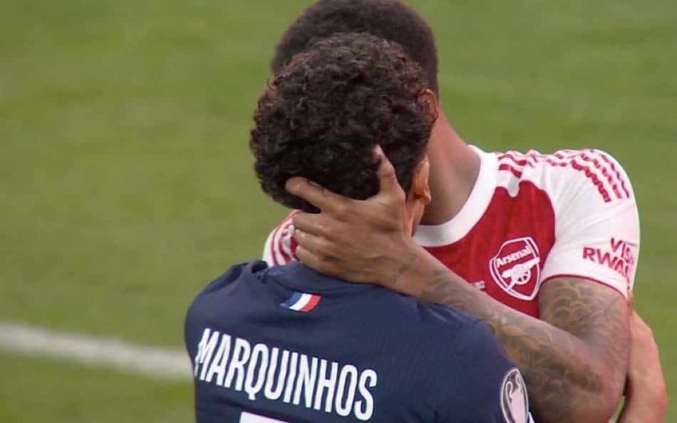 Convocados, Marquinhos consola Gabriel Magalhães após decisão da Champions