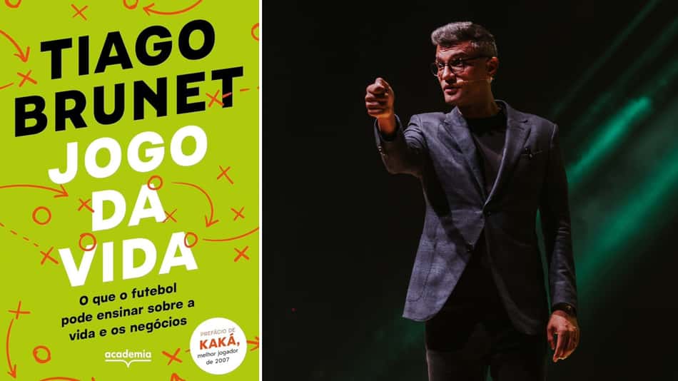 Com prefácio de Kaká, Jogo da Vida é o novo livro de Tiago Brunet (Foto: Reprodução)