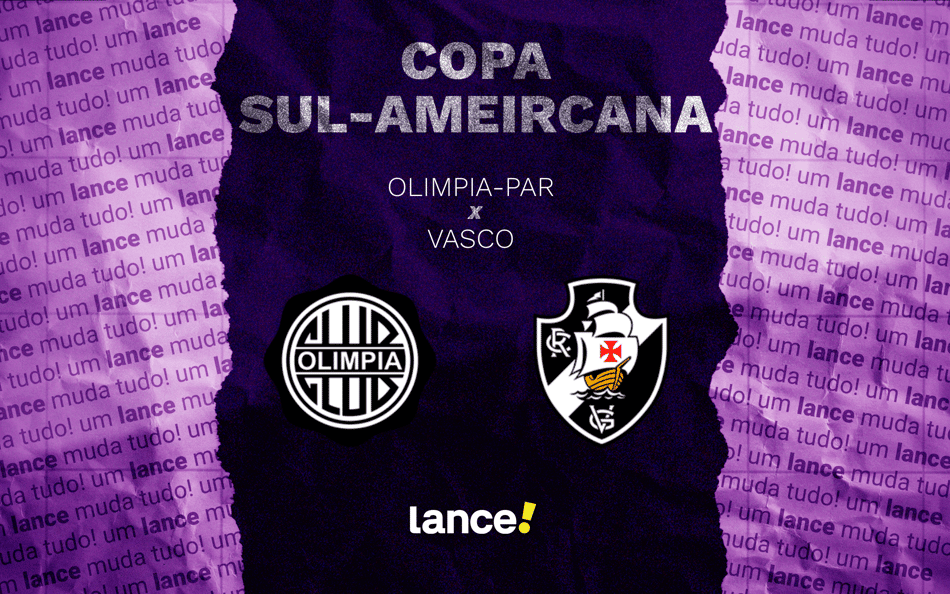 Olimpia x Vasco: onde assistir, horário e escalações do jogo pela Sul-Americana