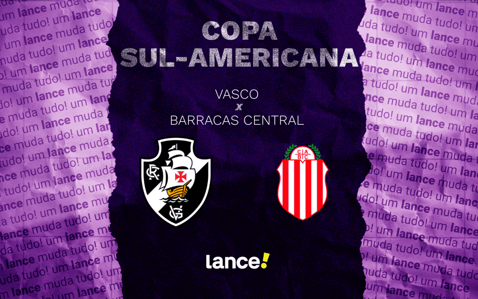 Vasco x Barracas Central: onde assistir e prováveis escalações do jogo pela Sul-Americana