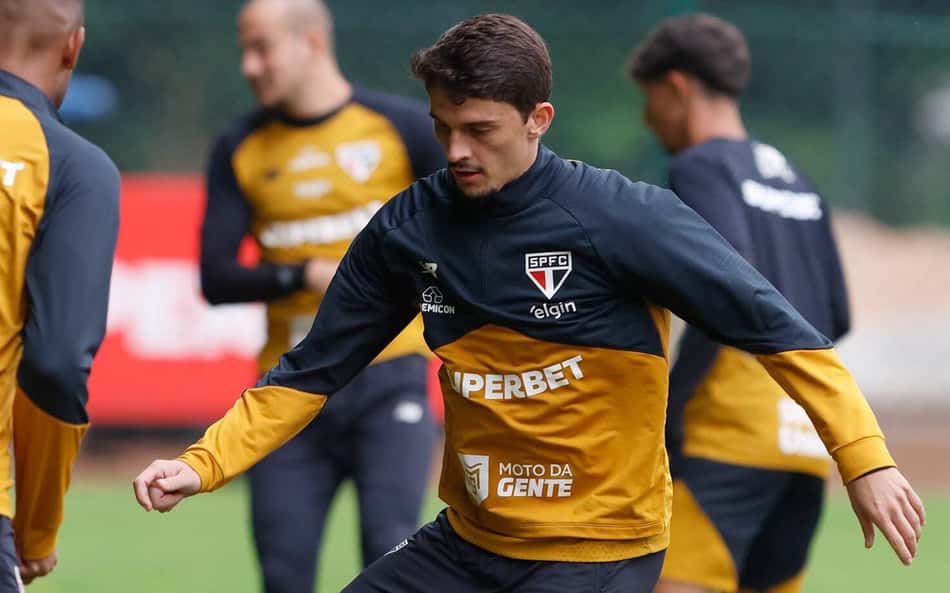 Com Pablo Maia, São Paulo encerra preparação para enfrentar o Botafogo; veja provável escalação