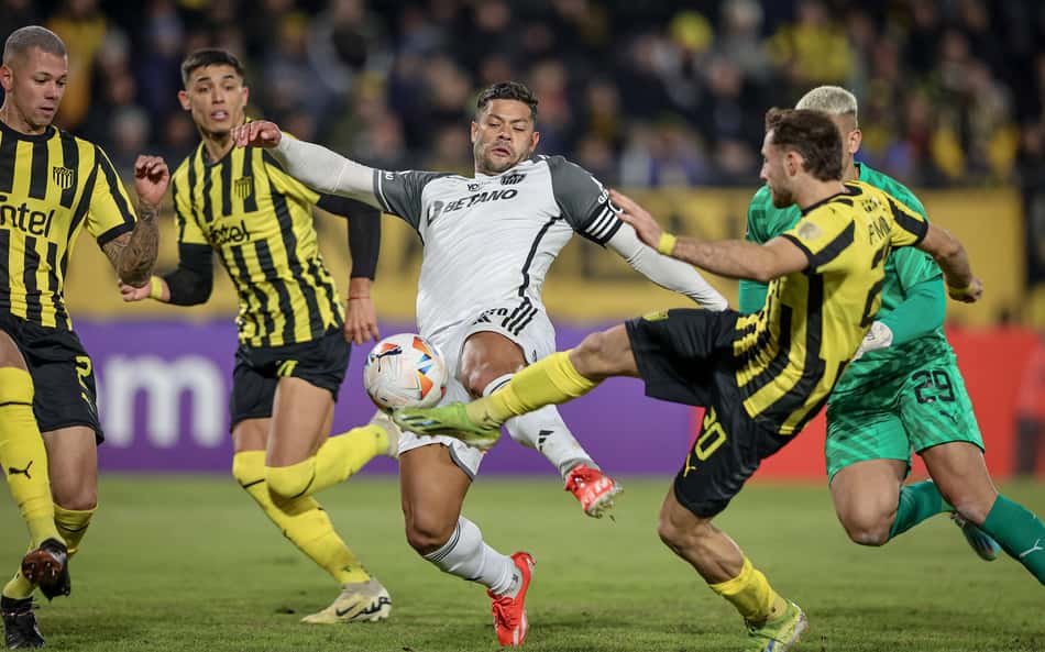 Peñarol x Atlético 2024 (Foto: Pedro Souza / Atlético)