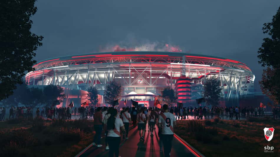 Projeção do River Plate para dia de jogo no novo Monumental de Núnez