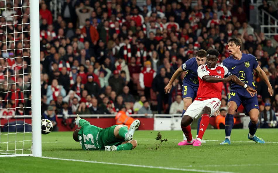 Veja gol em Arsenal x Atlético de Madrid: Saka abre o placar