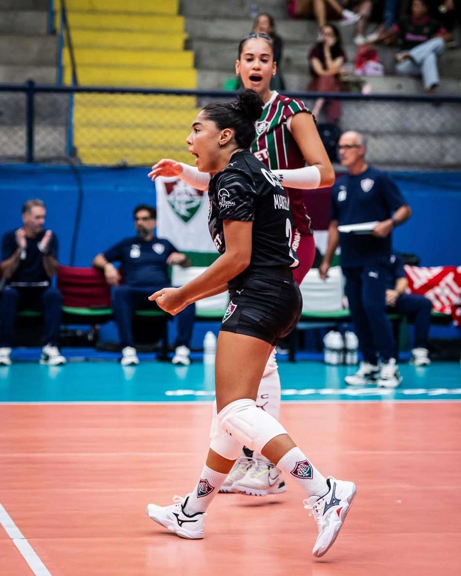 Marcelle em ação na Superliga Feminina de vôlei 2025/26 (Foto: Thiago Porthix)