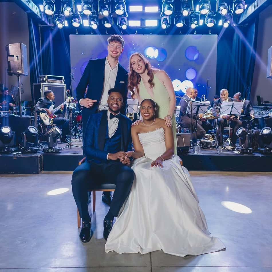 Irmãos Bergmann no casamento de Ana Cristina e Maicon (Foto: Reprodução/ Instagram)