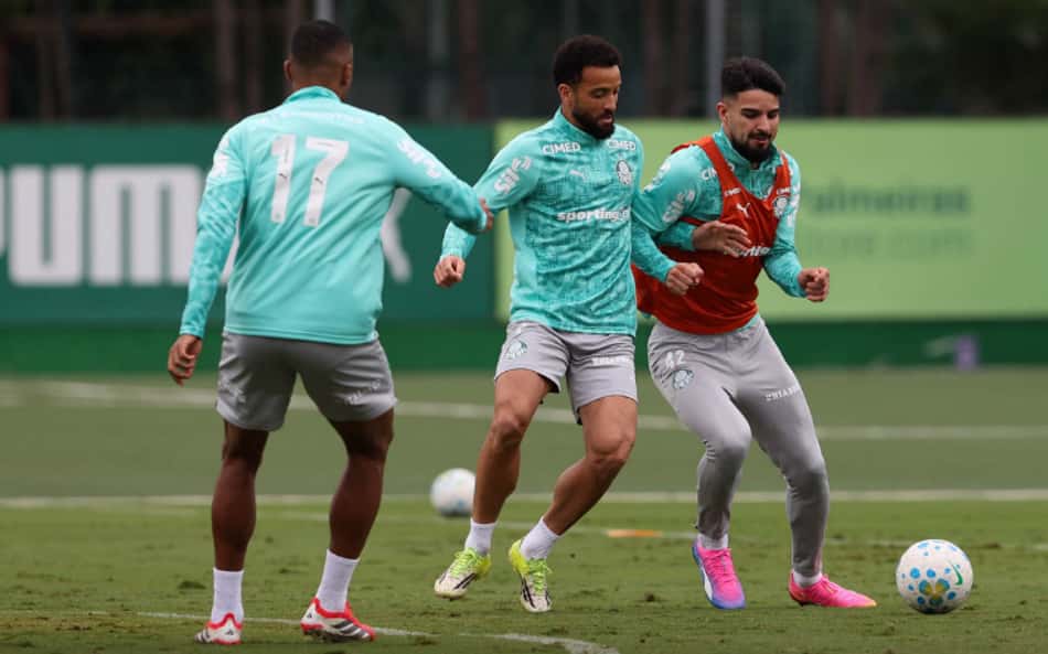 Palmeiras encerra preparação para enfrentar o Flamengo, e Abel tem dúvida na escalação