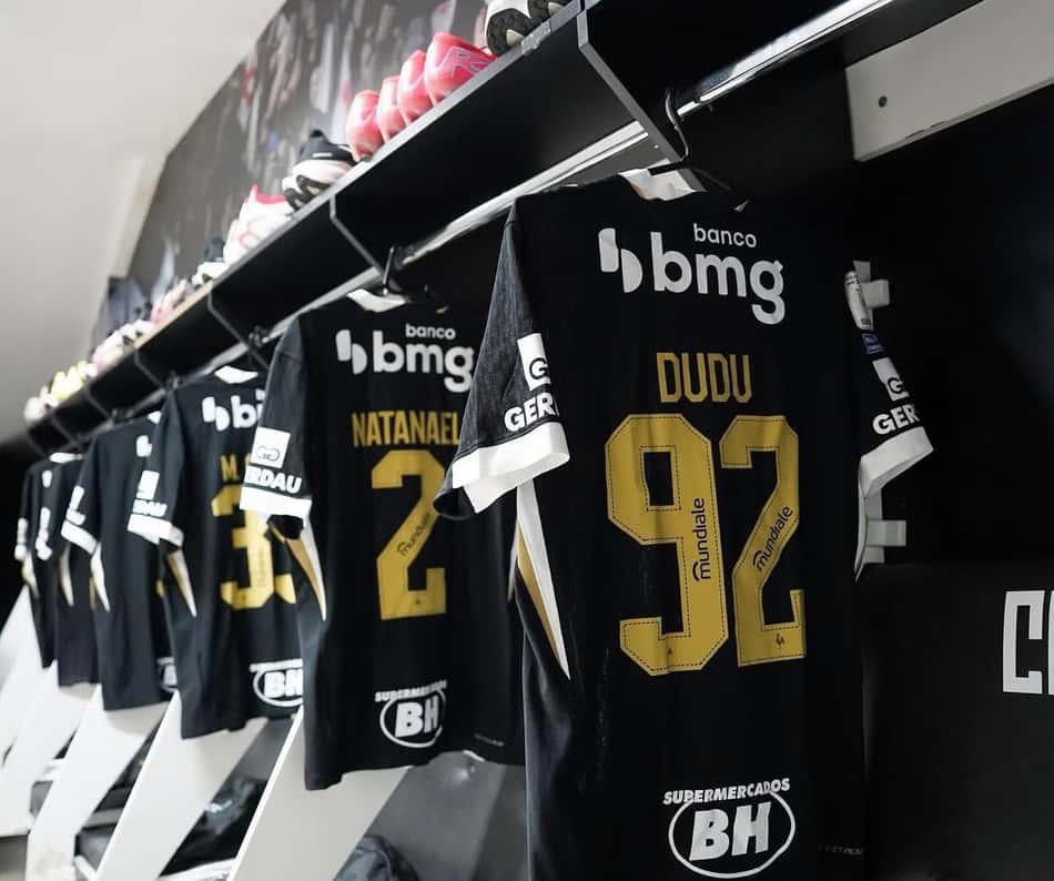 Vestiário atlético x vasco (Foto: Pedro Souza / Atlético)