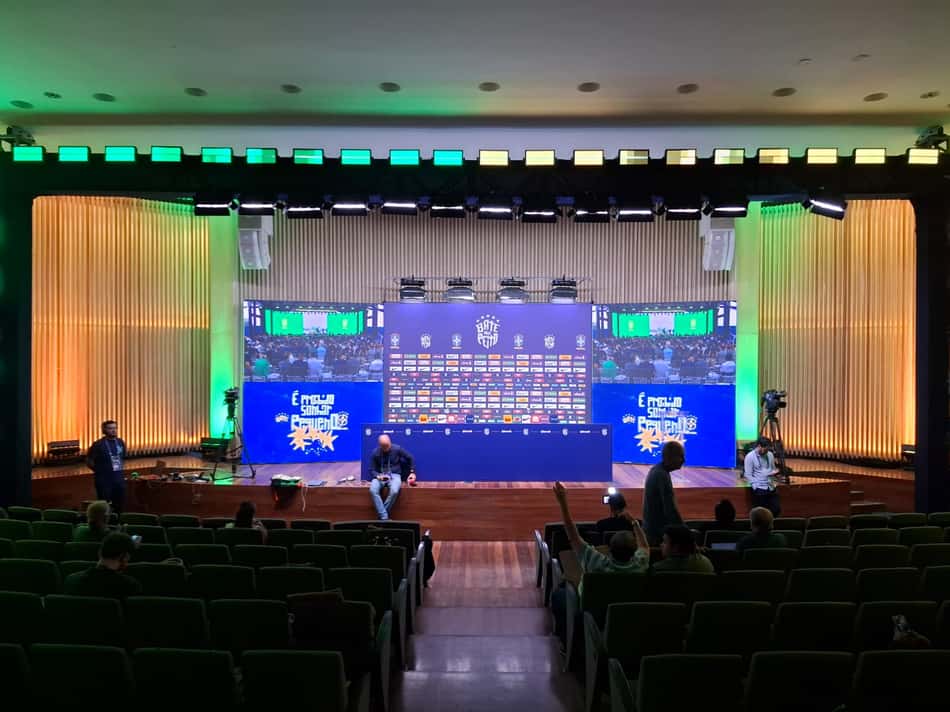 Palco da convocação da Seleção Brasileira