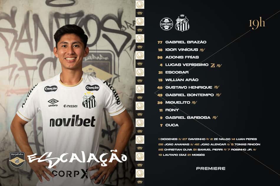 Santos está pronto para duelo contra o Grêmio. (Foto: Divulgação/ Santos FC)