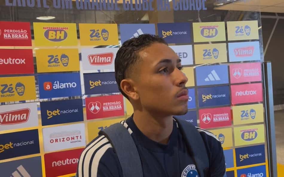 Kauã Moraes admite 'desligue' do Cruzeiro e projeta decisão na Libertadores