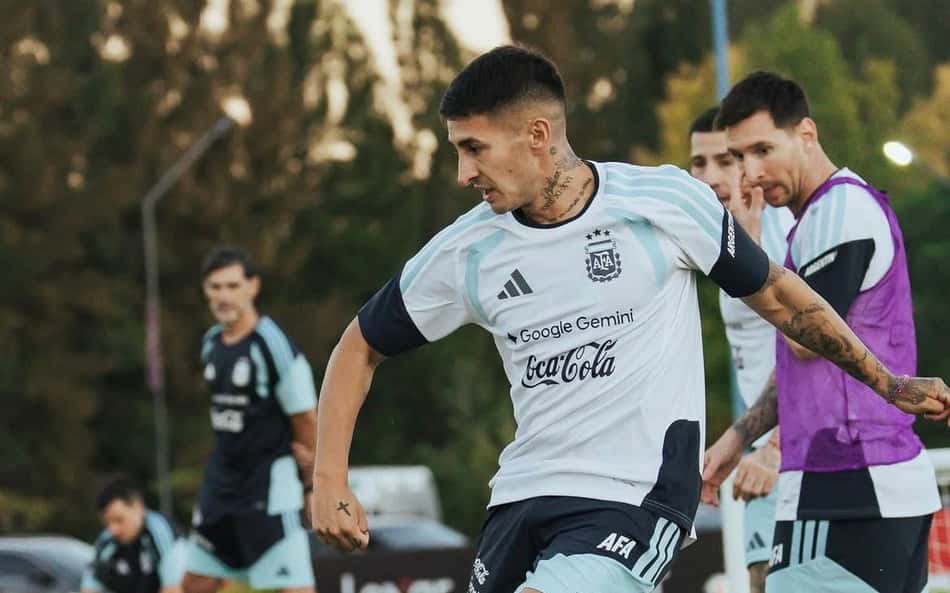 Gabriel Rojas na seleção da Argentina (Foto: Reprodução)