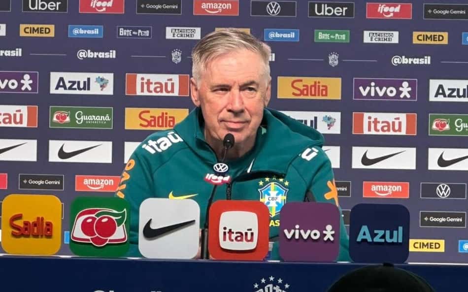 Ancelotti descarta corte de Neymar e aguarda camisa 10 para a estreia da Seleção na Copa
