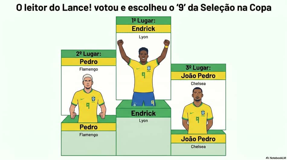 Enquete no Lance! escolheu o camisa 9 da Seleção na Copa do Mundo
