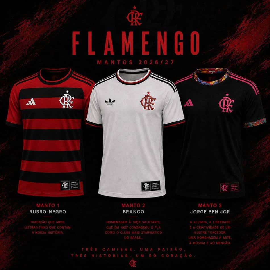 Flamengo Uniformes IA Jorge Ben Jor