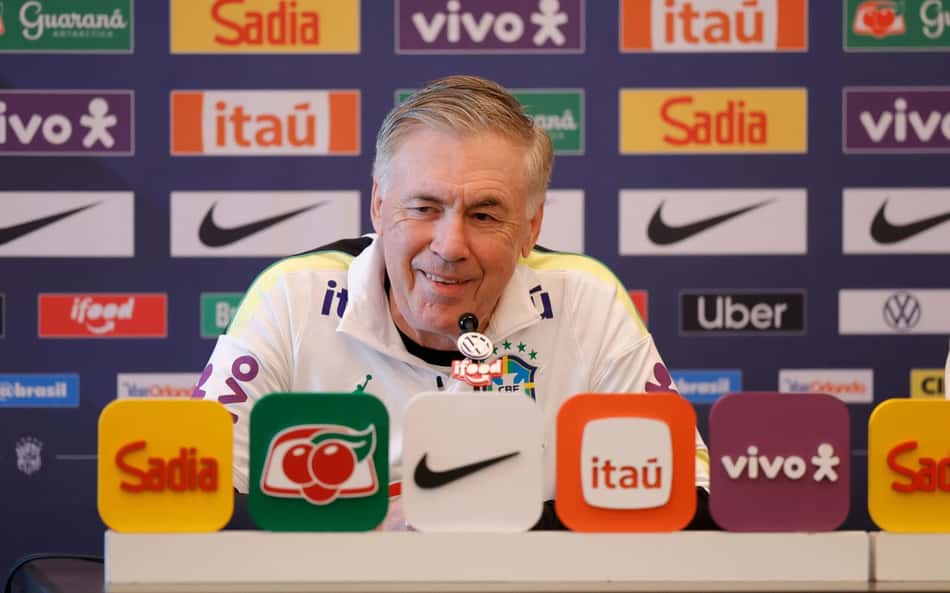 Carlo Ancelotti, técnico da Seleção Brasileira