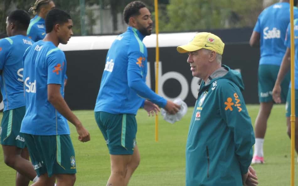 Ancelotti esboça escalação da Seleção para amistoso contra o Panamá