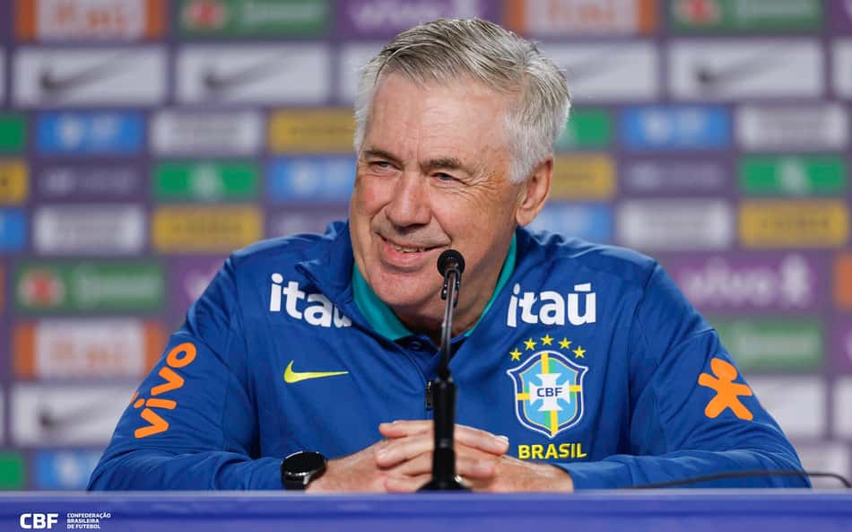 Carlo Ancelotti já admite seguir como técnico do Brasil até 2030
