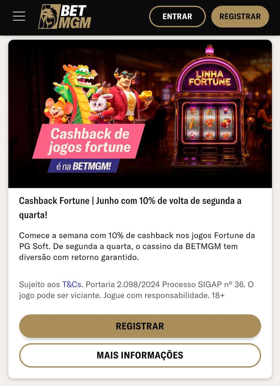 Captura de tela do bônus da BetMGM Jogos Fortune.
