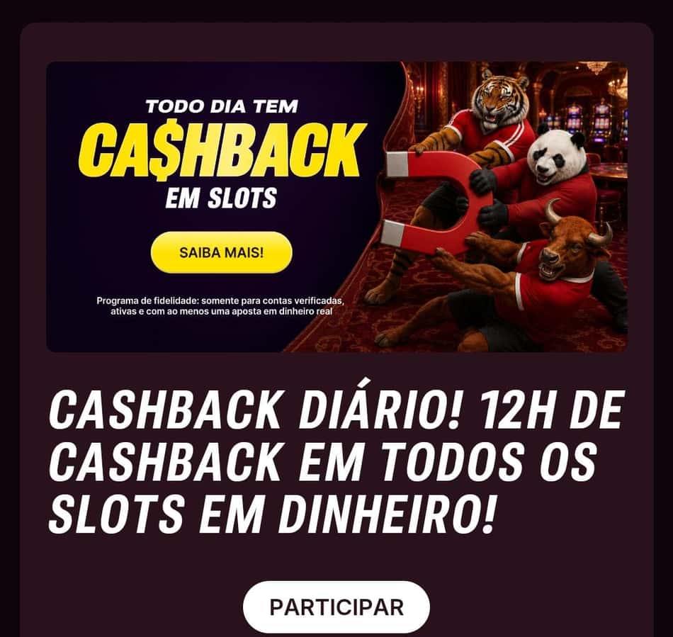 Captura de tela do cashback de cassino da Superbet.