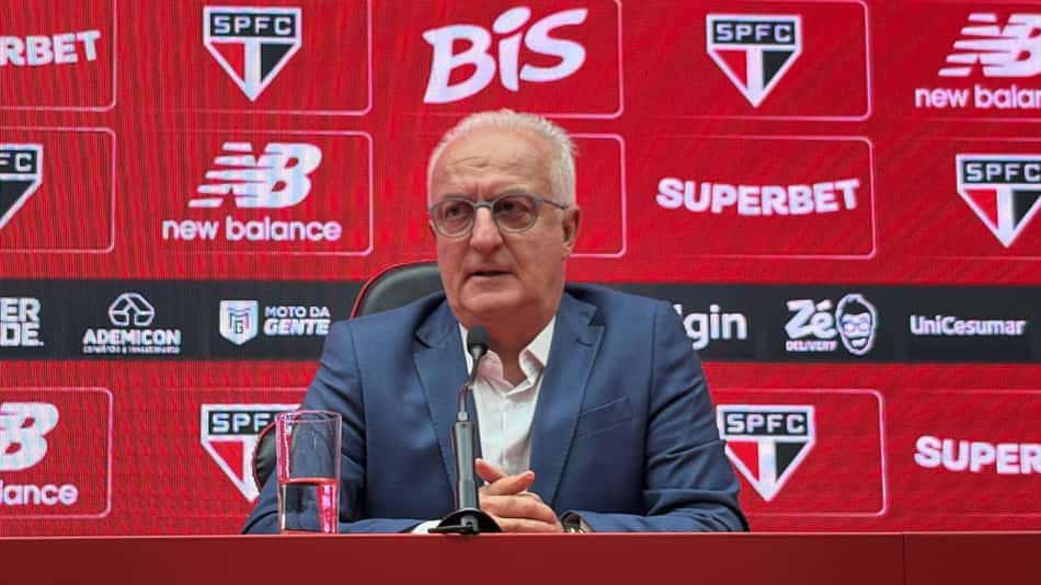 Dorival Júnior em entrevista coletiva pelo São Paulo (Foto: Izabella Giannola)