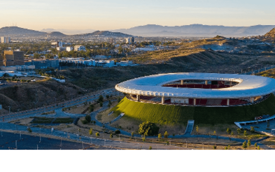 Estádio Guadalajara, uma das sedes da Copa do Mundo de 2026